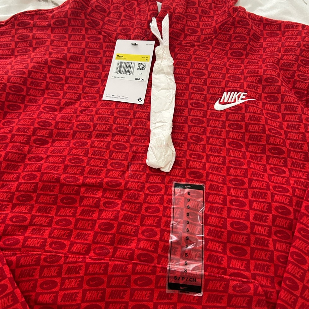 Nike Red Graphic Hoodie